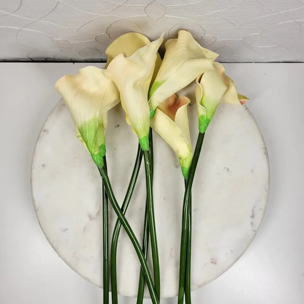 VTG Faux Calla Lily Stems 24